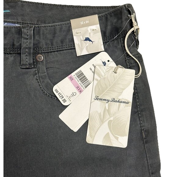 Tommy Bahama Men's 32W x 34L Fog Grey Boracay Five-Pocket Stretch Chino Pant - Picture 7 of 12